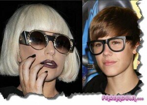 Lady Gaga y Justin Bieber en Glee Lady Gaga y Justin Bieber en Glee