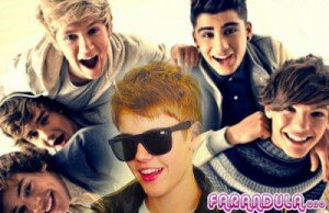 Justin Bieber y One Direction juntos